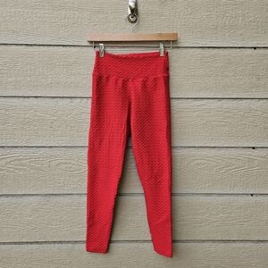 Booty by Brabants red textured leggings